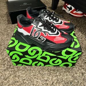 Red & Black Dolce & Gabbana Sneakers Men
